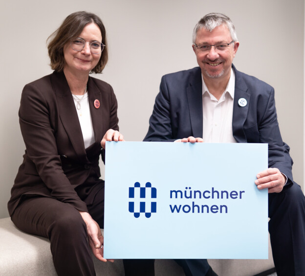 Geschäftsführung Münchner Wohnen - links Dr. Doris Zoller und rechts Christian Müllerhäftsführung