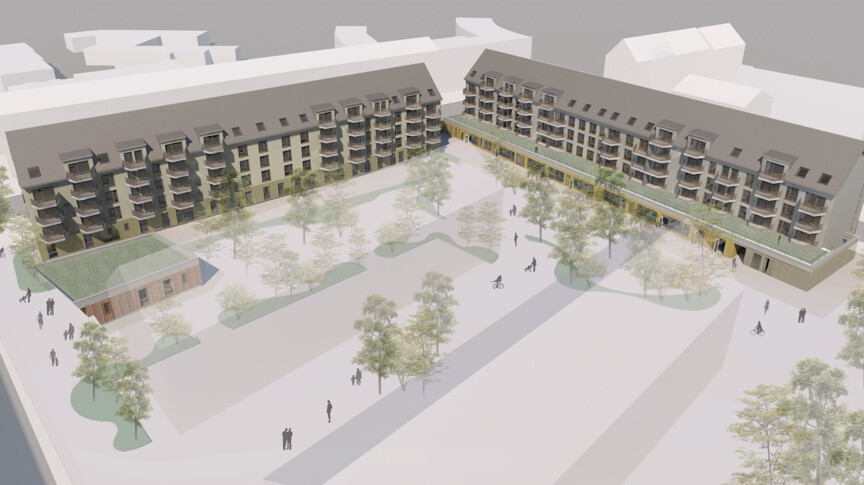 Ansicht Bauprojekt Moosach von delaossa Architekten