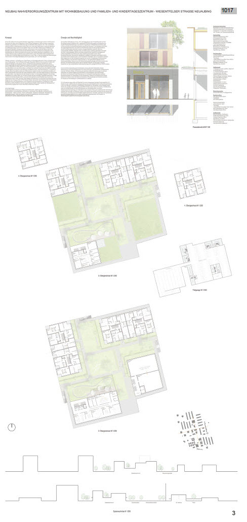 Übersichtsseite 3 Wettbewerb Wiesentfelser Strasse zweiter Preis 1017