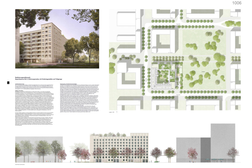 Lageplan Wettbewerbsbeitrag Bayernkaserne WA5 Beitrag 1006