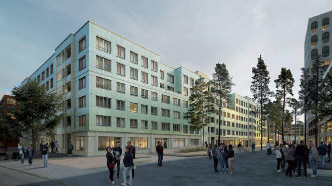 Ansicht Bauprojekt WA19 in Freiham.