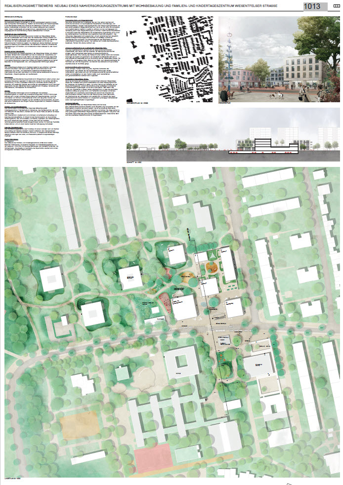 Übersichtsseite 1 Wettbewerb Wiesentfelser Strasse erster Preis 1013