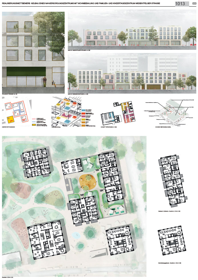 Übersichtsseite 3 Wettbewerb Wiesentfelser Strasse erster Preis 1013