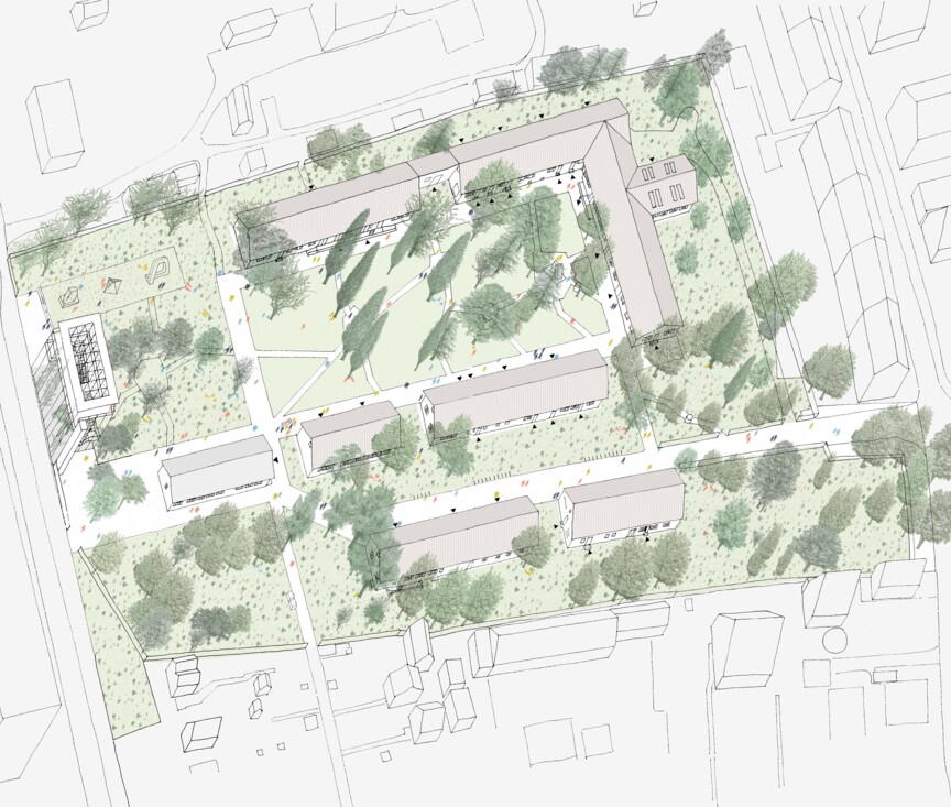 Zwangsarbeiterinnenlager-Neuaubing-Wettbewerbsbeitrag-Lageplan_1004