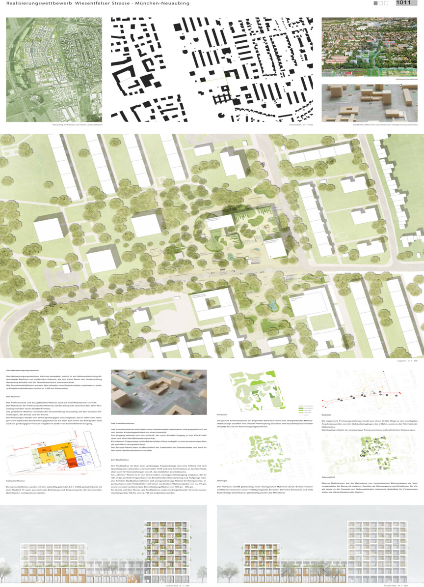 Übersichtsseite 1 Wettbewerb Wiesentfelser Strasse dritter Preis 1011