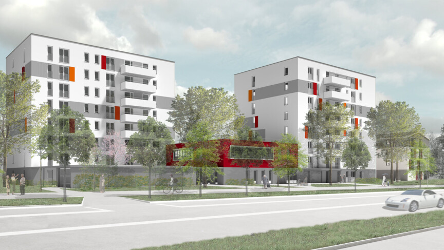 Entwurf Bauprojekt Schleißheimerstrasse